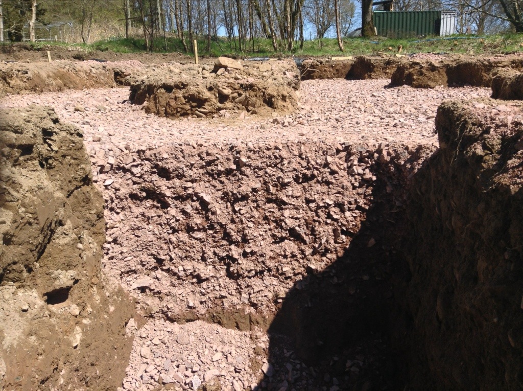 Cross section of our foundations.